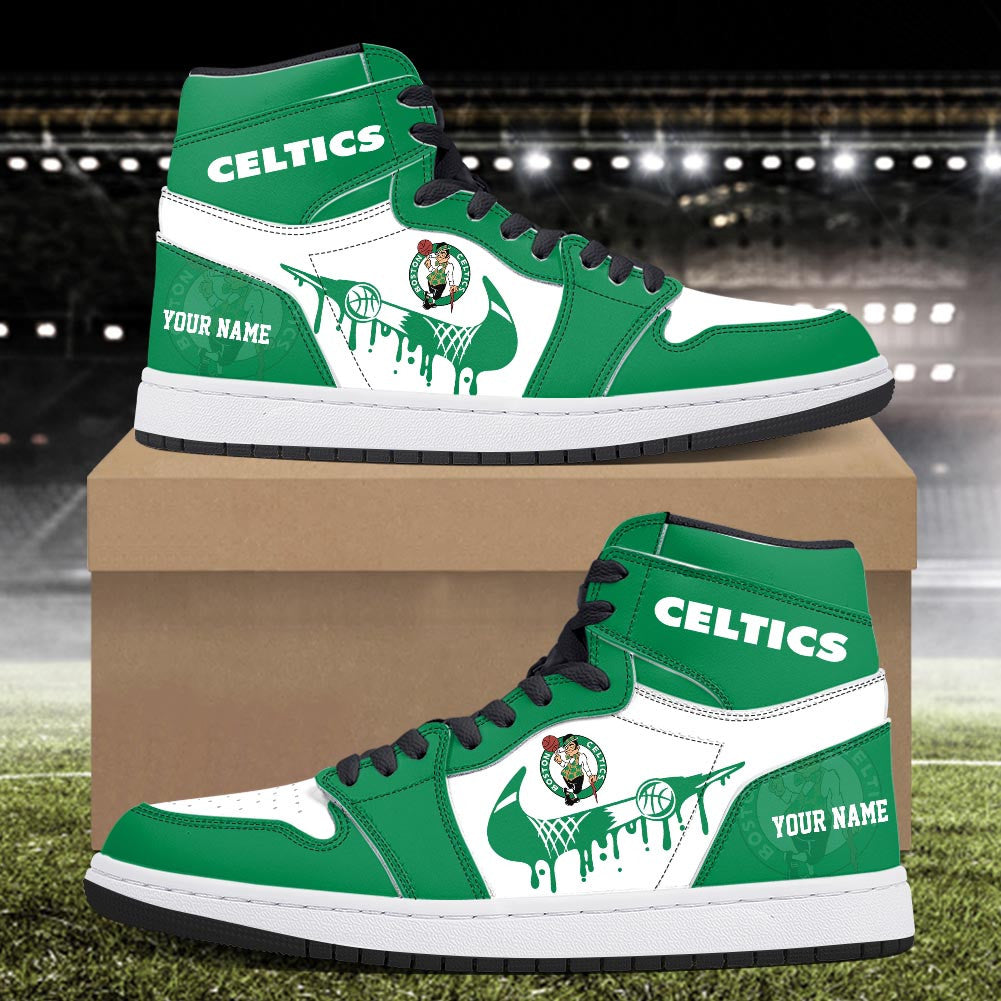 Footwearstorm Boston Celtics AJ1 High Sneakers Shoes For Men And Women 300927