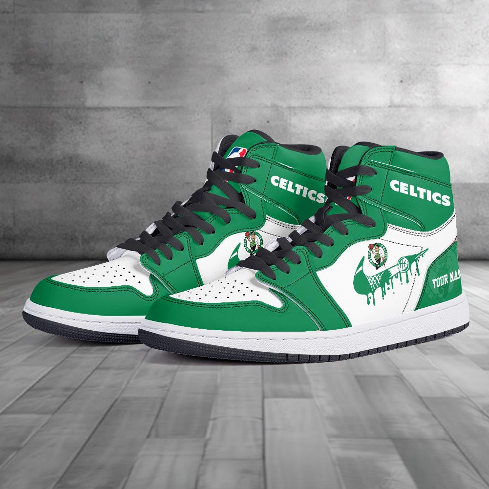 Footwearstorm Boston Celtics AJ1 High Sneakers Shoes For Men And Women 300927