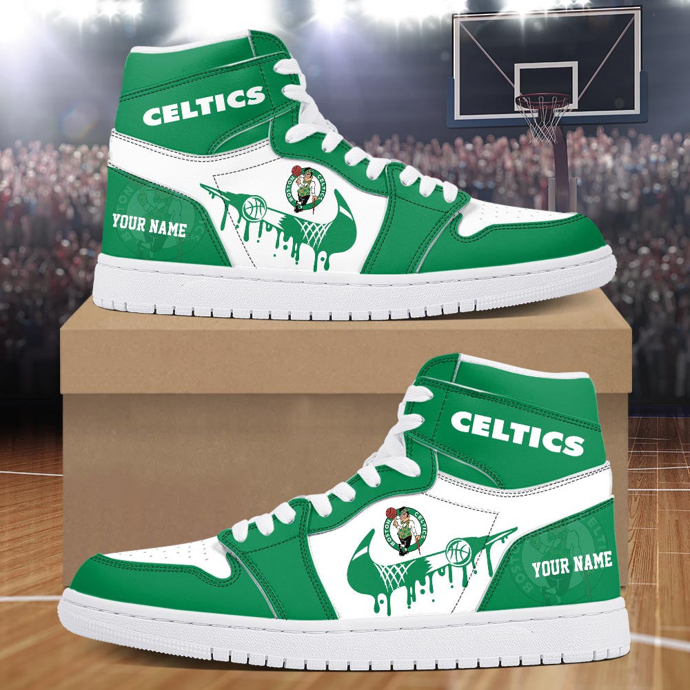 Footwearstorm Boston Celtics AJ1 High Sneakers Shoes For Men And Women 300927