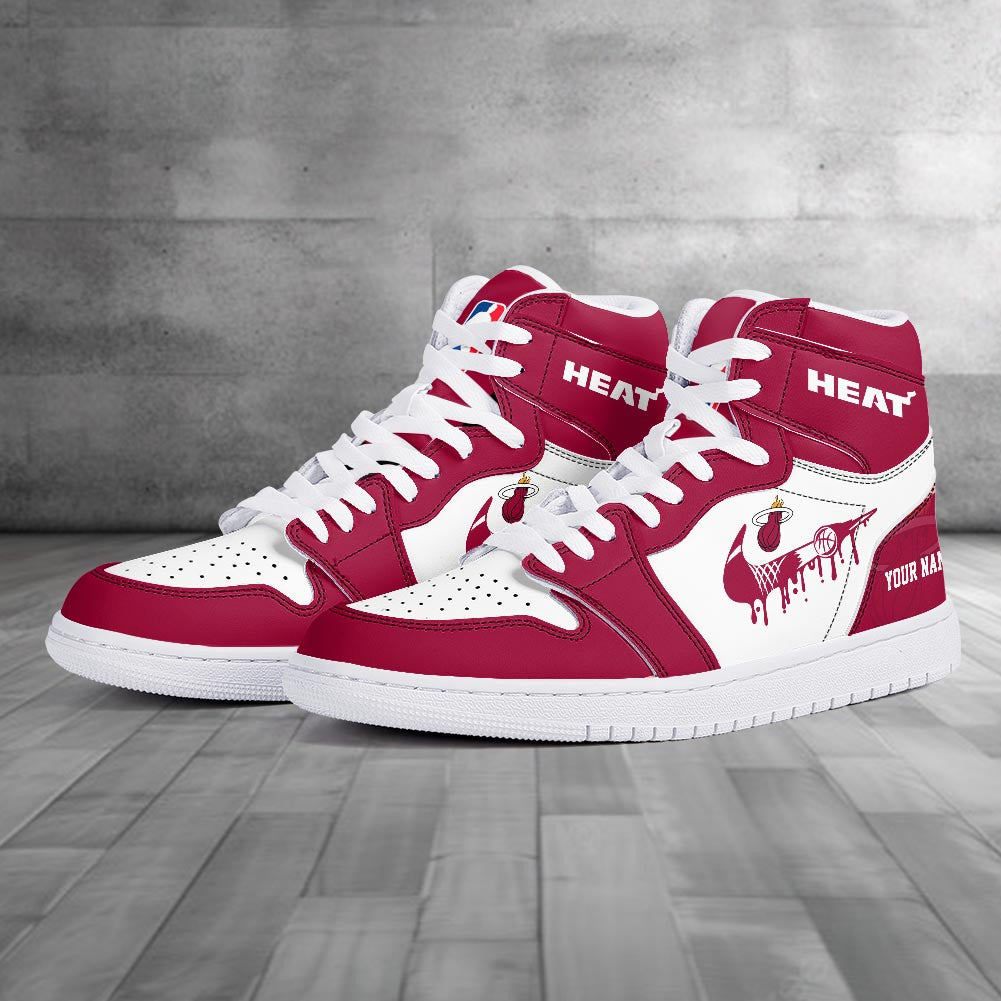 Footwearstorm Miami Heat AJ1 High Sneakers Shoes For Men And Women 300926