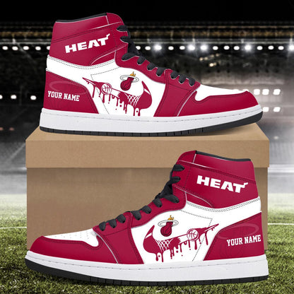 Footwearstorm Miami Heat AJ1 High Sneakers Shoes For Men And Women 300926