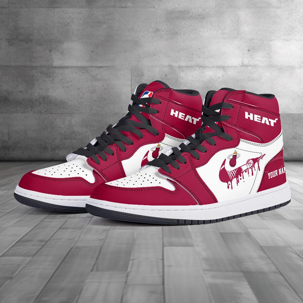 Footwearstorm Miami Heat AJ1 High Sneakers Shoes For Men And Women 300926