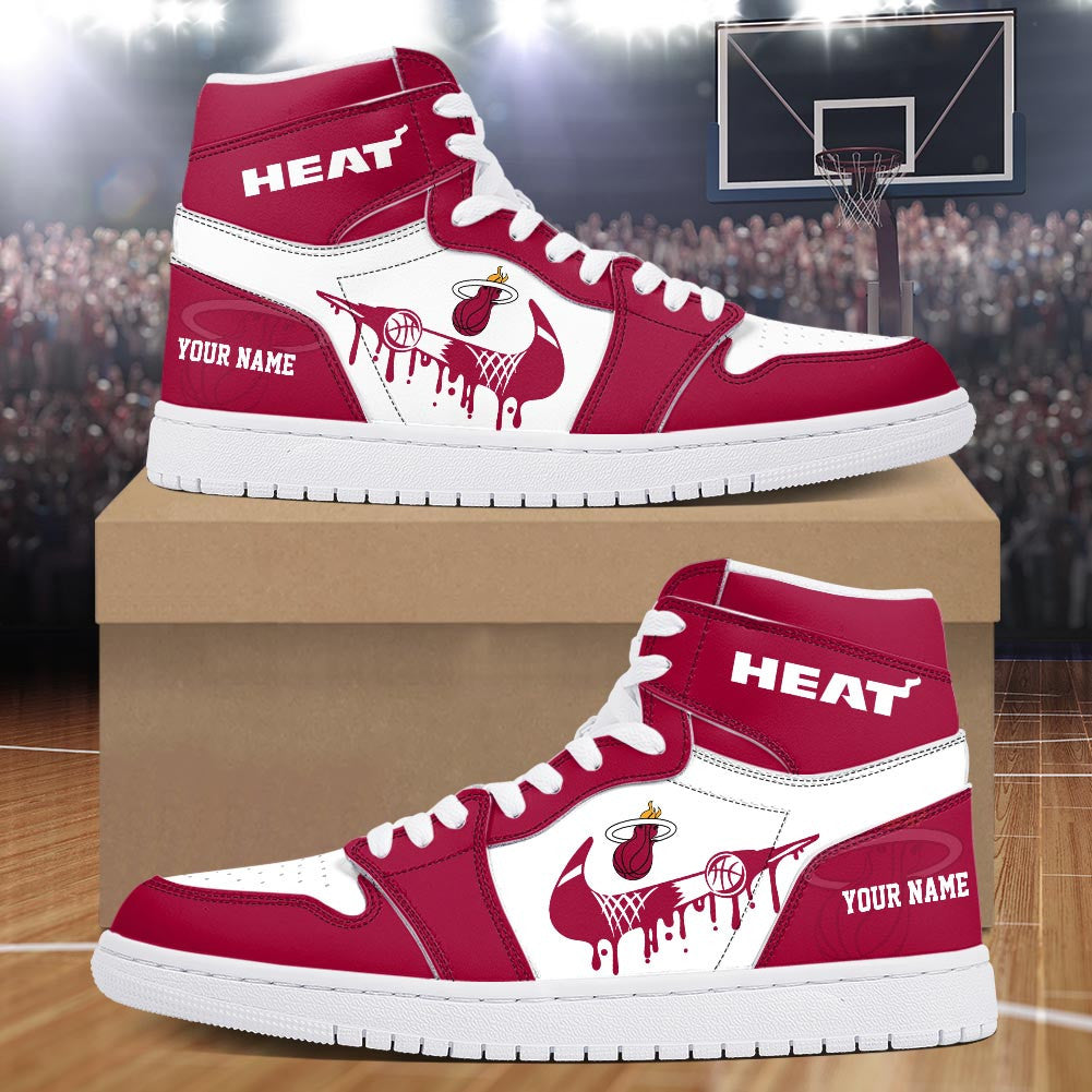 Footwearstorm Miami Heat AJ1 High Sneakers Shoes For Men And Women 300926