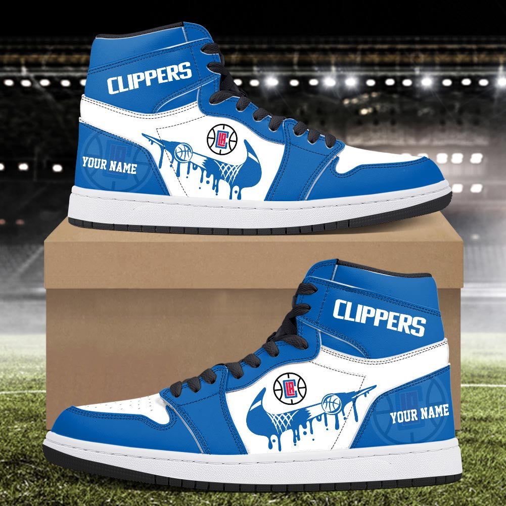 Footwearstorm Los Angeles Clippers AJ1 High Sneakers Shoes For Men And Women 300921