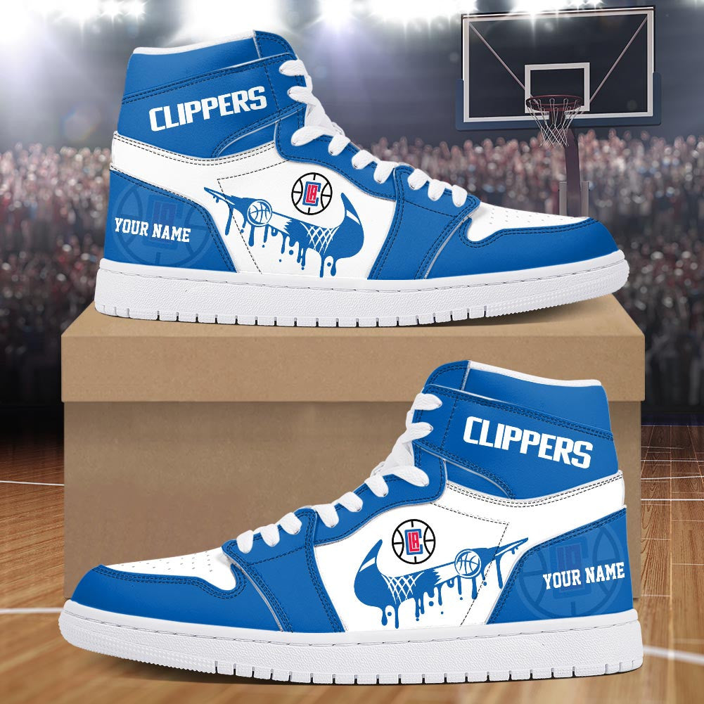 Footwearstorm Los Angeles Clippers AJ1 High Sneakers Shoes For Men And Women 300921