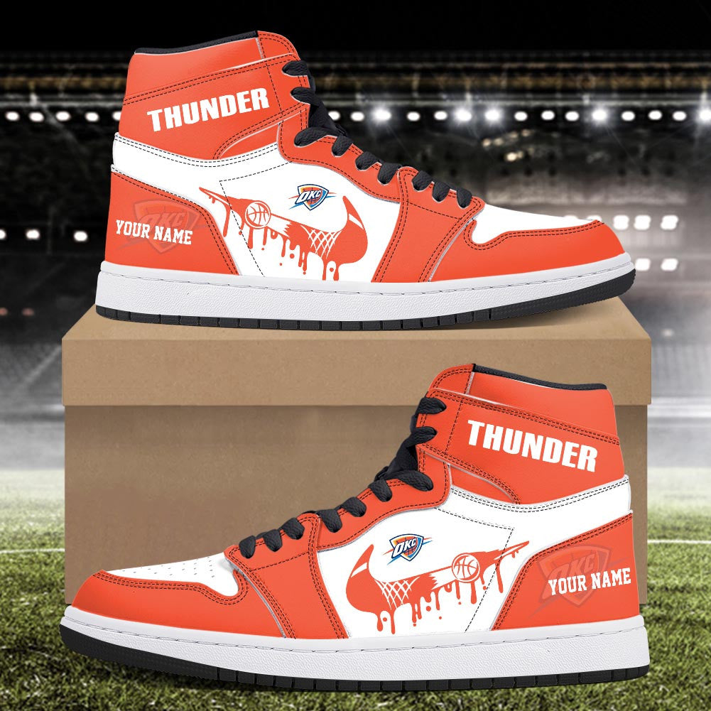 Footwearstorm Oklahoma City Thunder AJ1 High Sneakers Shoes For Men And Women 300929