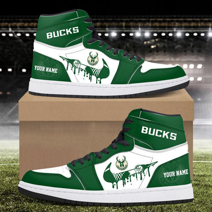 Footwearstorm Milwaukee Bucks AJ1 High Sneakers Shoes For Men And Women 300924