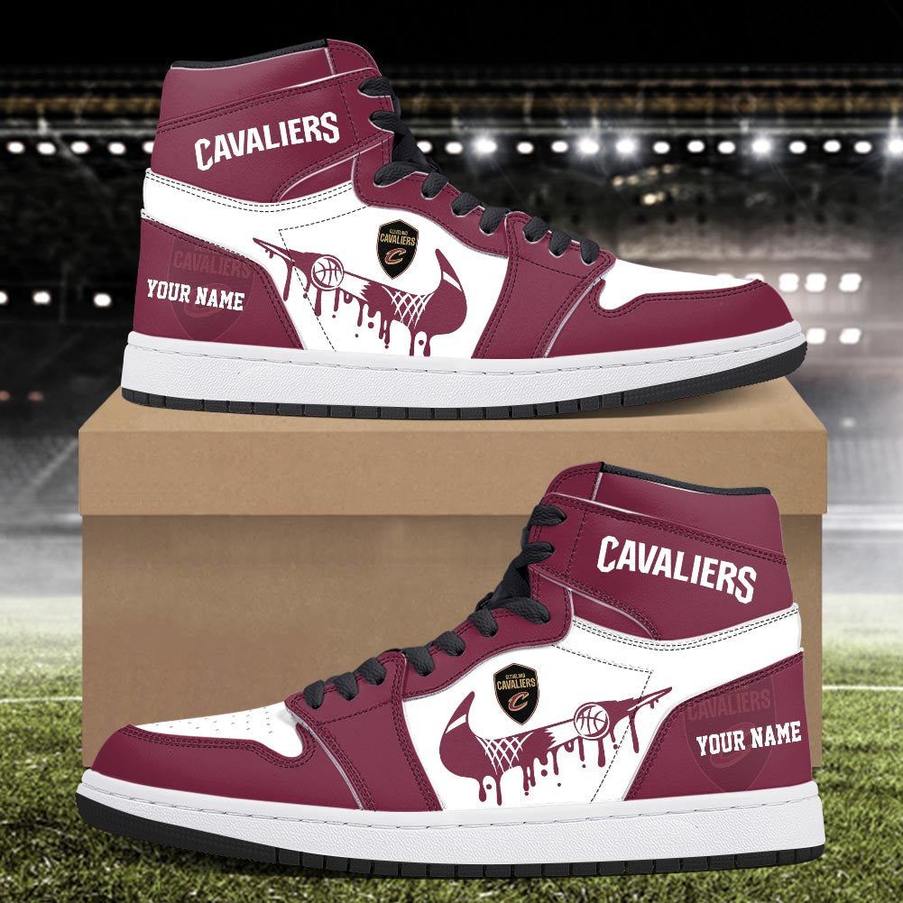 Footwearstorm Cleveland Cavaliers AJ1 High Sneakers Shoes For Men And Women 300925