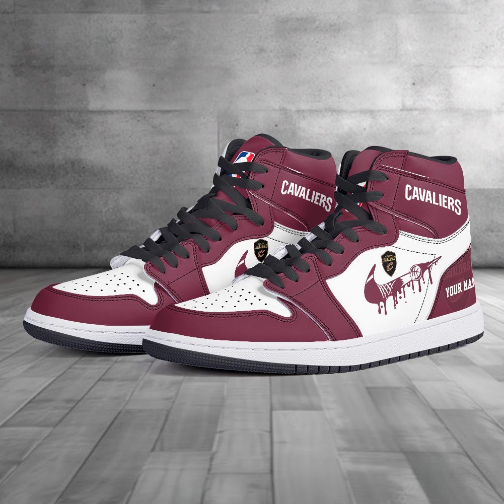 Footwearstorm Cleveland Cavaliers AJ1 High Sneakers Shoes For Men And Women 300925