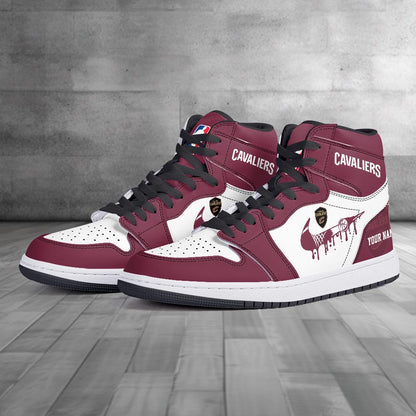 Footwearstorm Cleveland Cavaliers AJ1 High Sneakers Shoes For Men And Women 300925