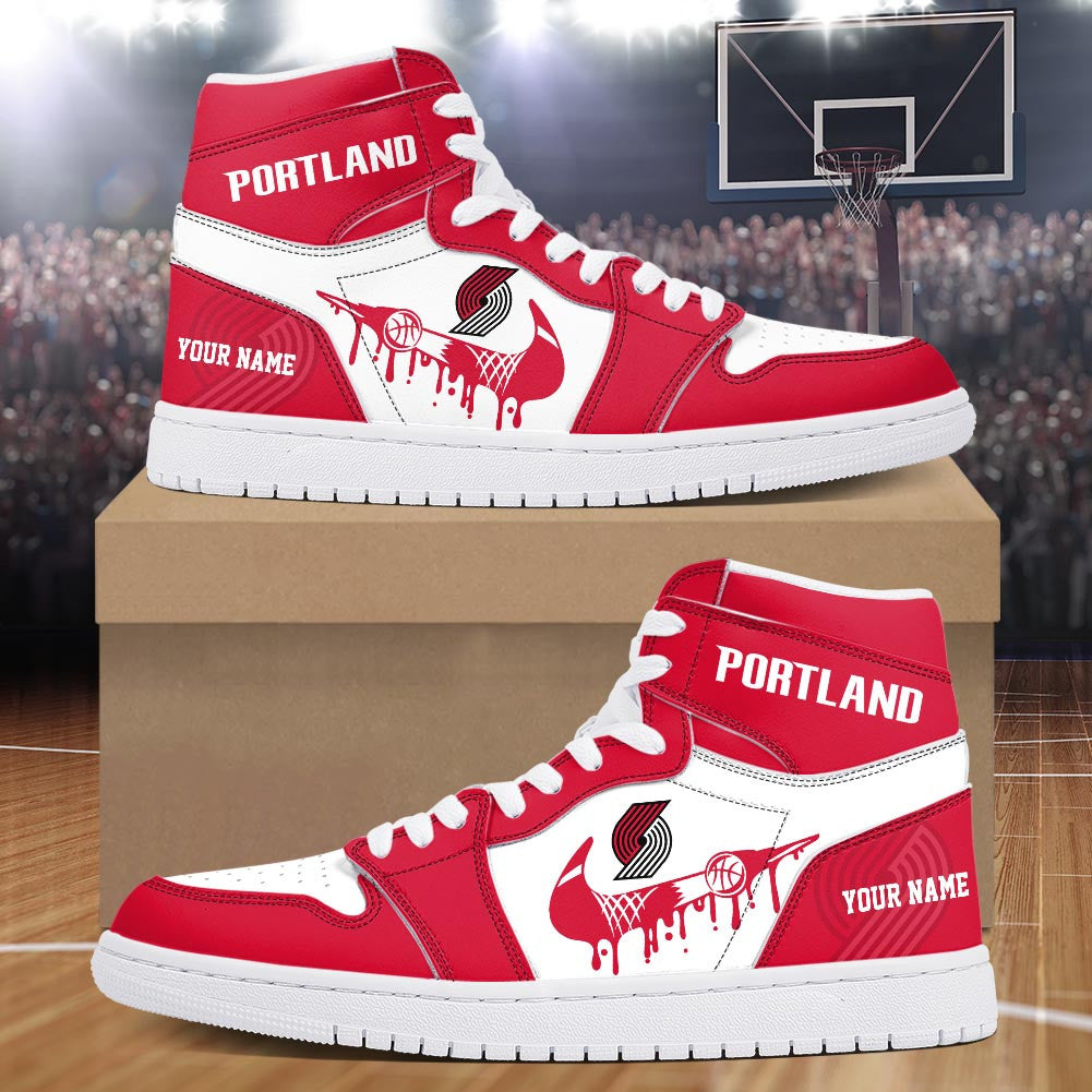 Footwearstorm Portland Trail Blazers AJ1 High Sneakers Shoes For Men And Women 300918