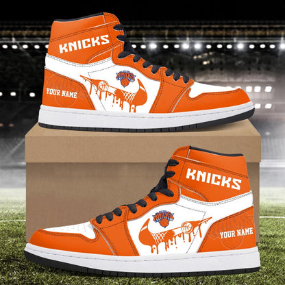 Footwearstorm New York Knicks AJ1 High Sneakers Shoes For Men And Women 300915