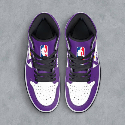 Footwearstorm Los Angeles Lakers AJ1 High Sneakers Shoes For Men And Women 300914