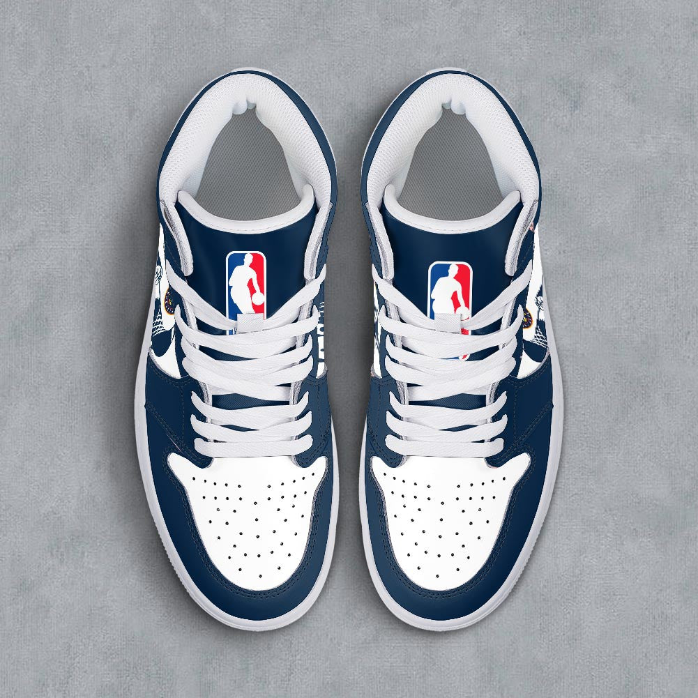 Footwearstorm Denver Nuggets AJ1 High Sneakers Shoes For Men And Women 300913