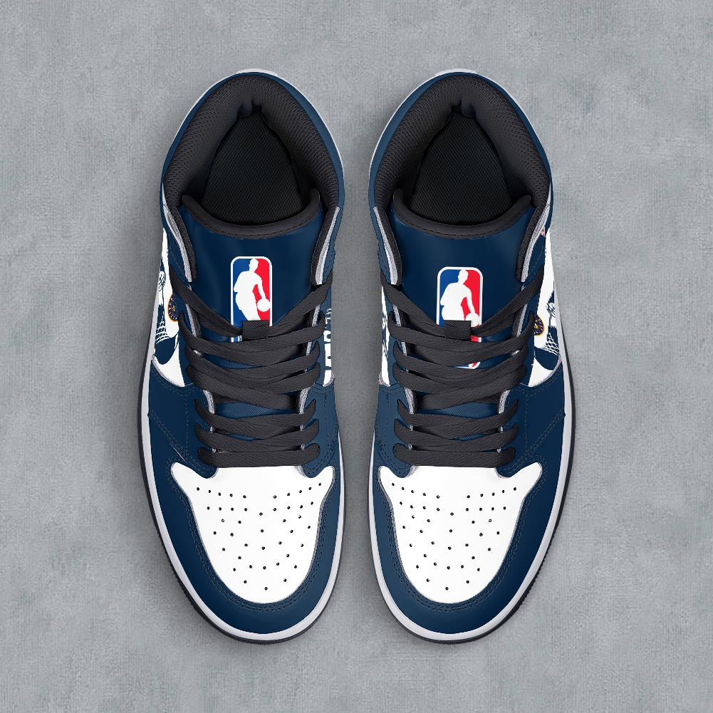 Footwearstorm Denver Nuggets AJ1 High Sneakers Shoes For Men And Women 300913