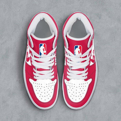 Footwearstorm Houston Rockets AJ1 High Sneakers Shoes For Men And Women 30098