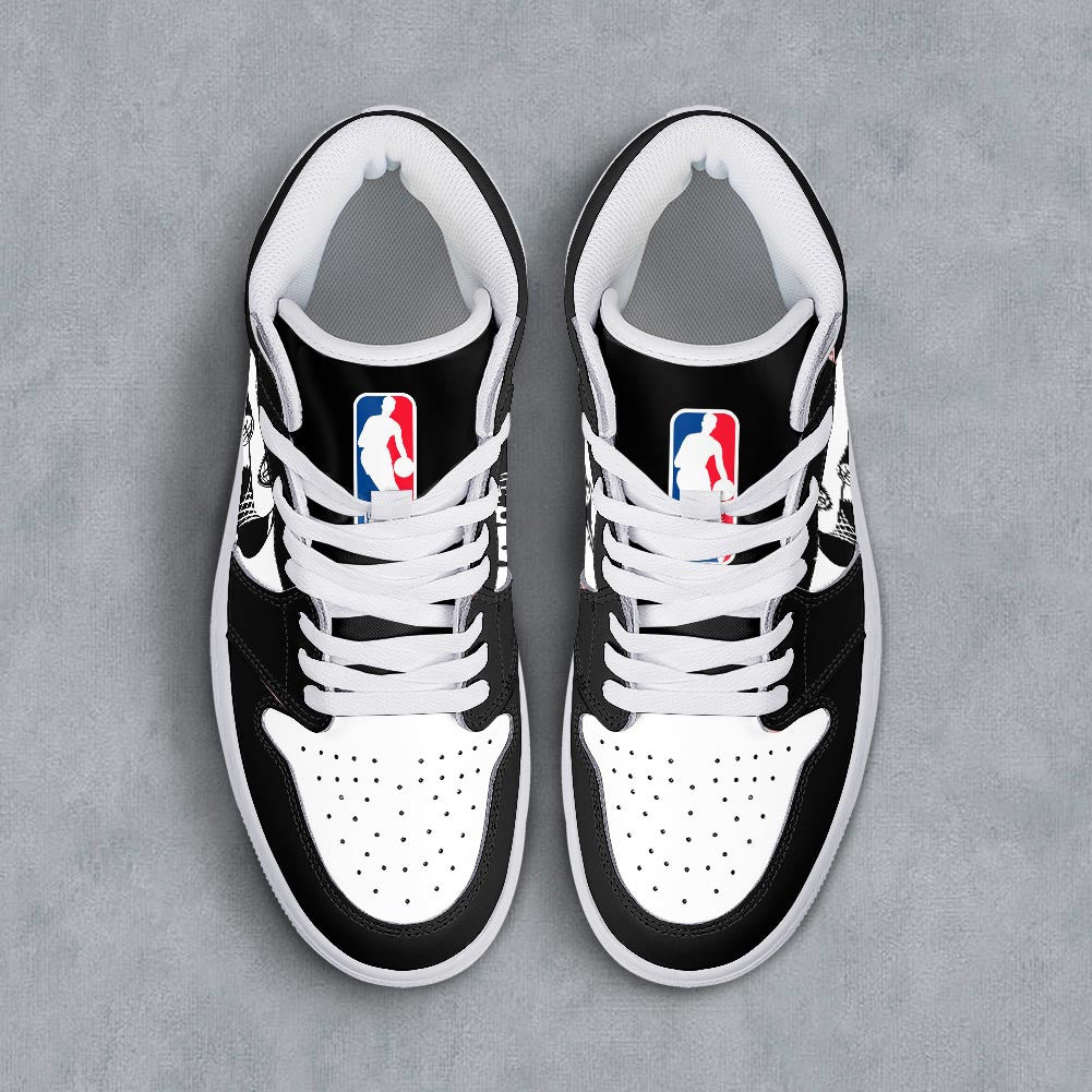 Footwearstorm Brooklyn Nets AJ1 High Sneakers Shoes For Men And Women 300917