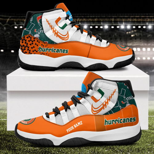 Footwearstorm Miami Hurricanes AJ11 Sneakers Shoes For Men And Women 2309348