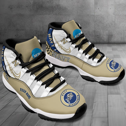 Footwearstorm Navy Midshipmen AJ11 Sneakers Shoes For Men And Women 2309342