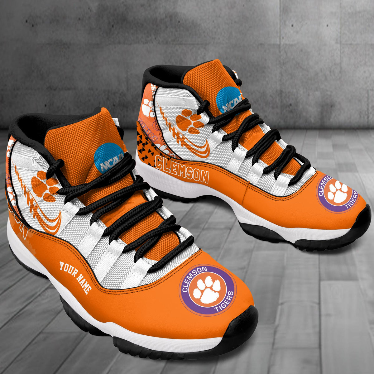 Footwearstorm Clemson Tigers AJ11 Sneakers Shoes For Men And Women 2309346