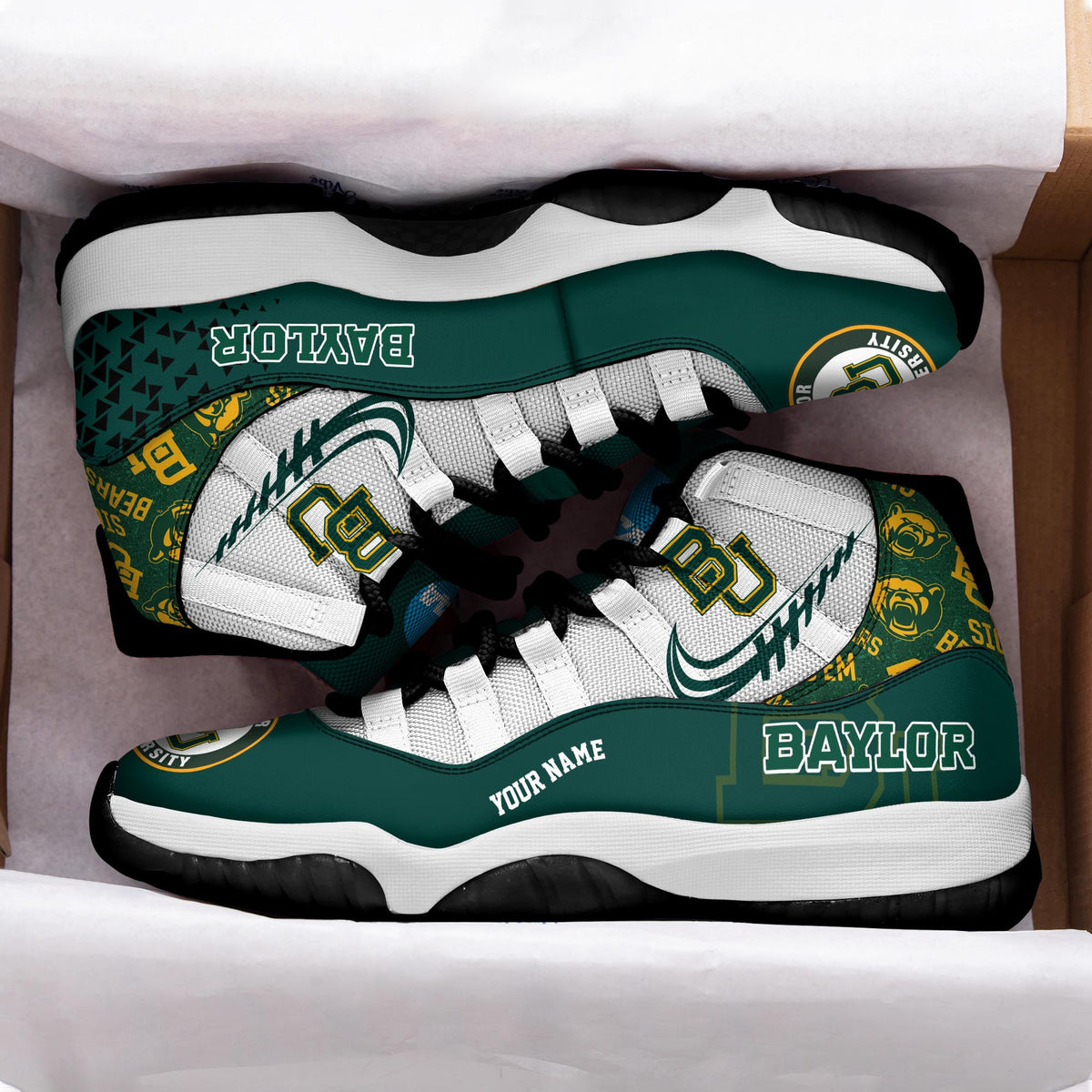 Footwearstorm Baylor Bears AJ11 Sneakers Shoes For Men And Women 2309345