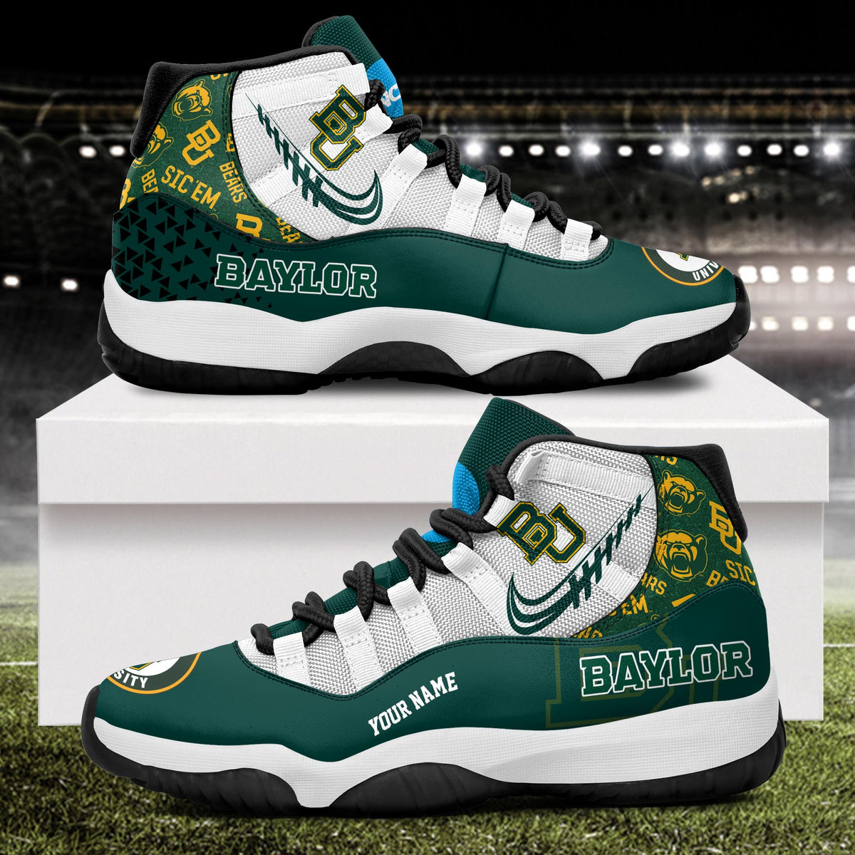 Footwearstorm Baylor Bears AJ11 Sneakers Shoes For Men And Women 2309345