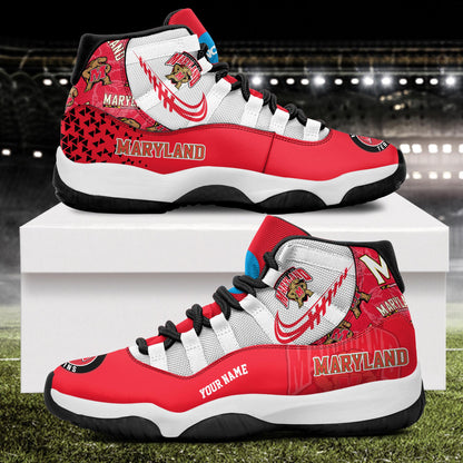 Footwearstorm Maryland Terrapins AJ11 Sneakers Shoes For Men And Women 2309343