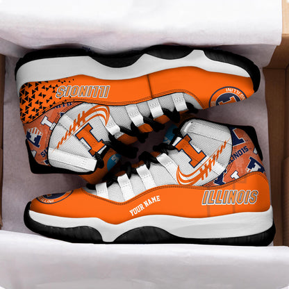 Footwearstorm Illinois Fighting Illini AJ11 Sneakers Shoes For Men And Women 2309328