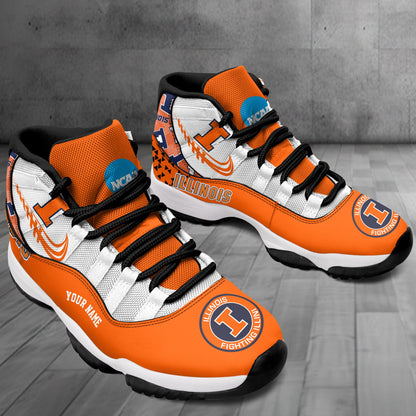 Footwearstorm Illinois Fighting Illini AJ11 Sneakers Shoes For Men And Women 2309328