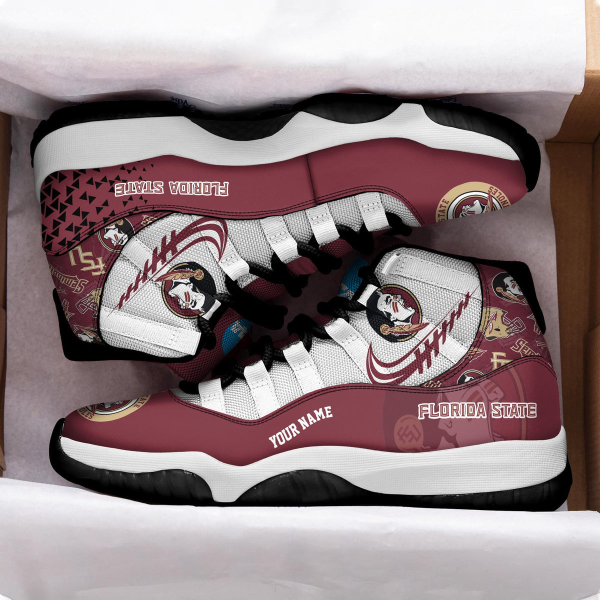 Footwearstorm Florida State Seminoles AJ11 Sneakers Shoes For Men And Women 2309323