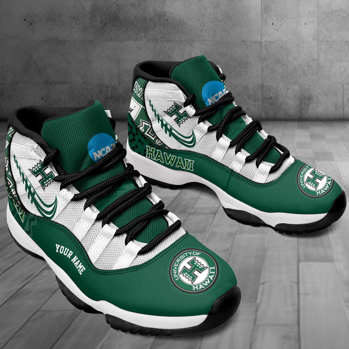 Footwearstorm Hawaii Rainbow Warriors AJ11 Sneakers Shoes For Men And Women 2309331