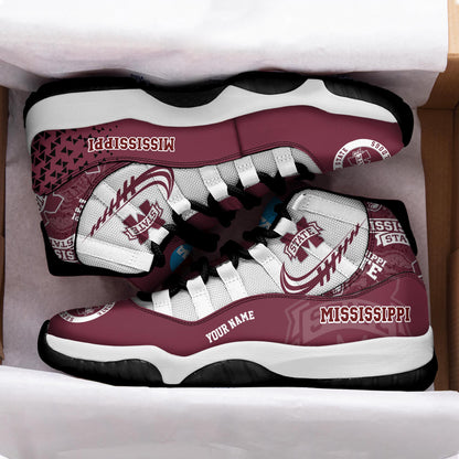 Footwearstorm Mississippi State Bulldogs AJ11 Sneakers Shoes For Men And Women 2309334
