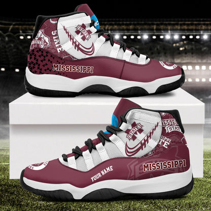 Footwearstorm Mississippi State Bulldogs AJ11 Sneakers Shoes For Men And Women 2309334