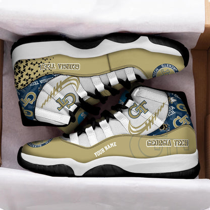Footwearstorm Georgia Tech Yellow Jackets AJ11 Sneakers Shoes For Men And Women 2309319