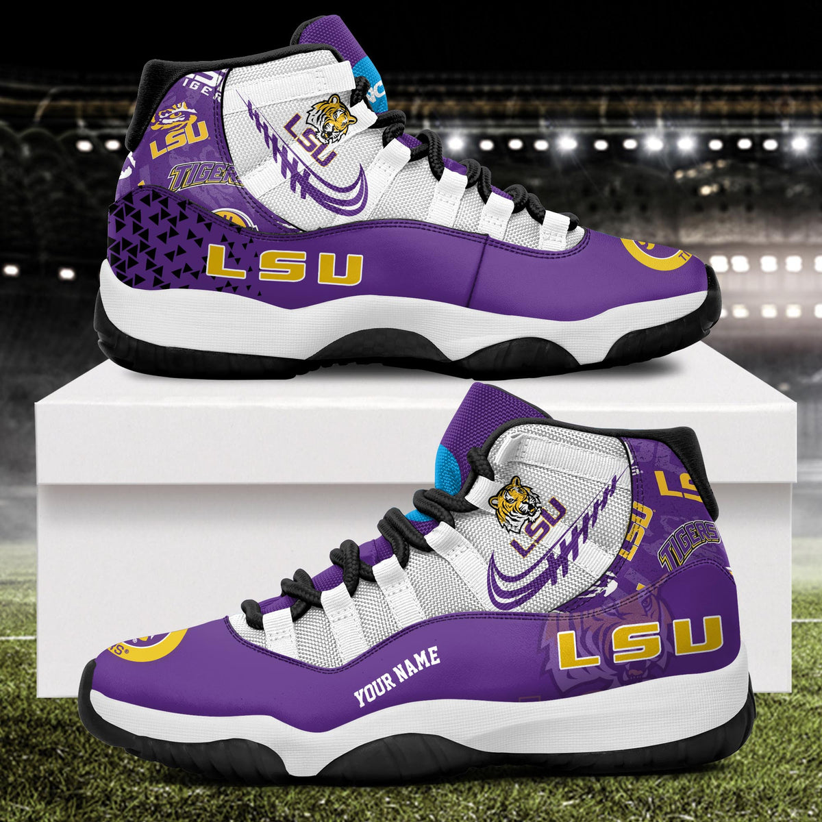 Footwearstorm LSU Tigers AJ11 Sneakers Shoes For Men And Women 2309320