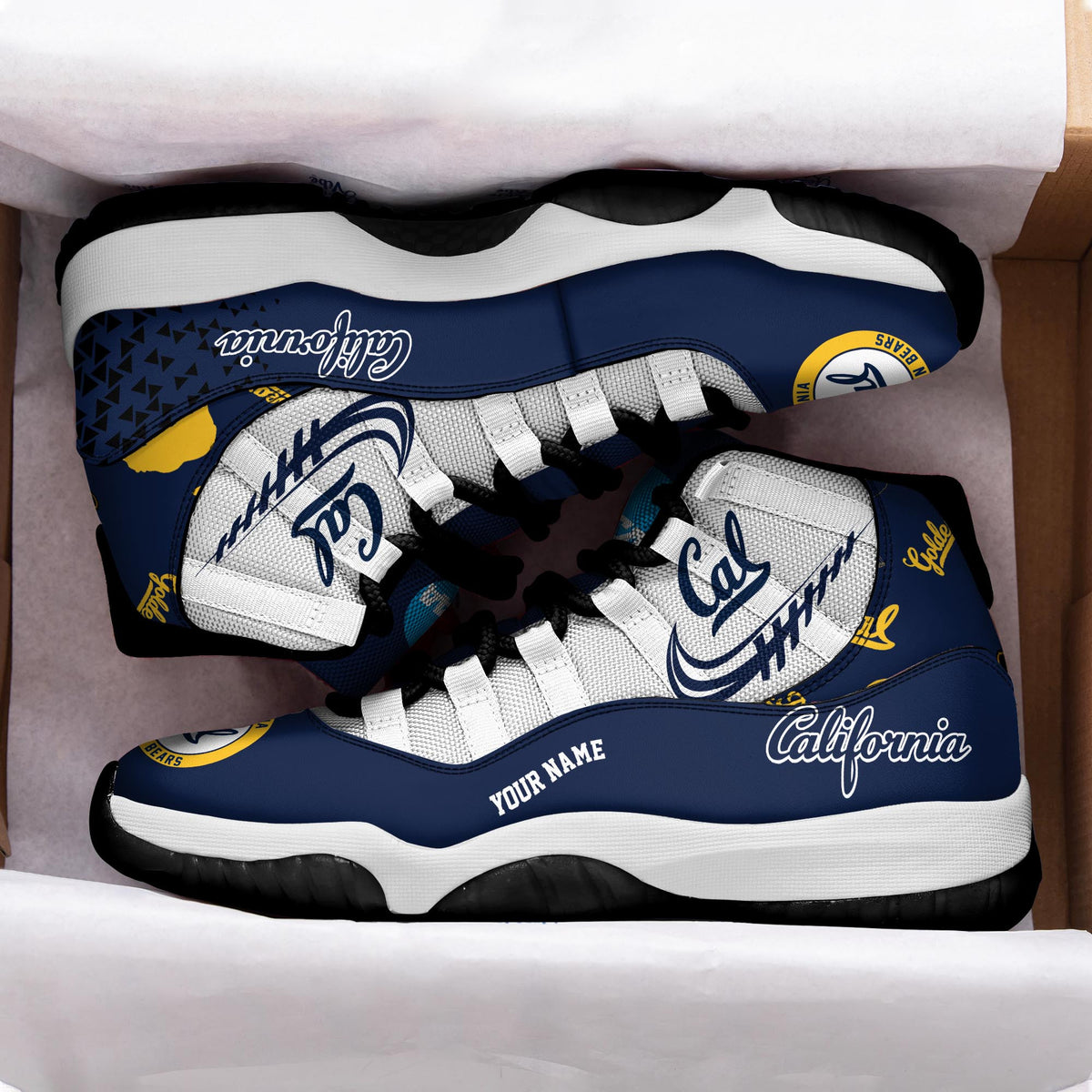 Footwearstorm California Golden Bears AJ11 Sneakers Shoes For Men And Women 2309315