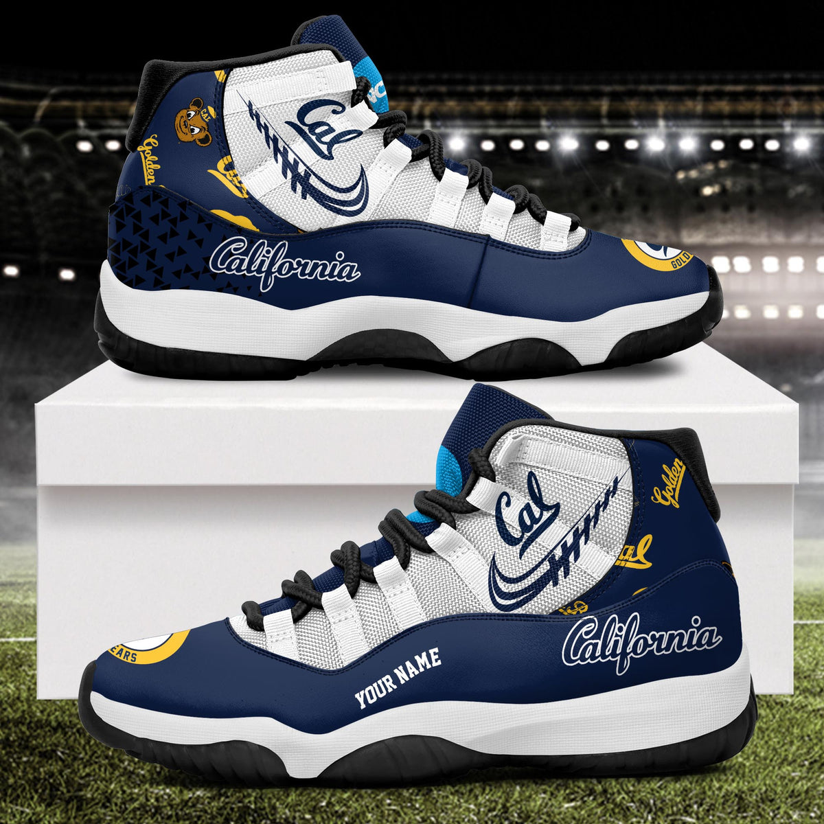 Footwearstorm California Golden Bears AJ11 Sneakers Shoes For Men And Women 2309315