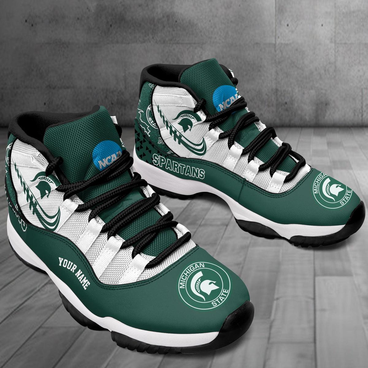 Footwearstorm Michigan State Spartans AJ11 Sneakers Shoes For Men And Women 2309313