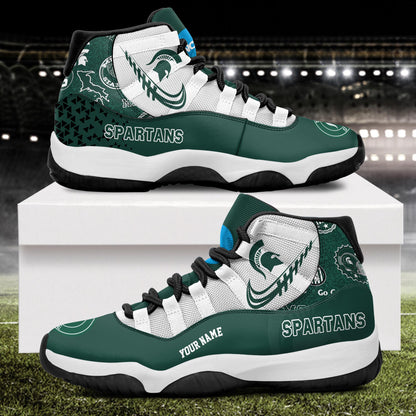 Footwearstorm Michigan State Spartans AJ11 Sneakers Shoes For Men And Women 2309313