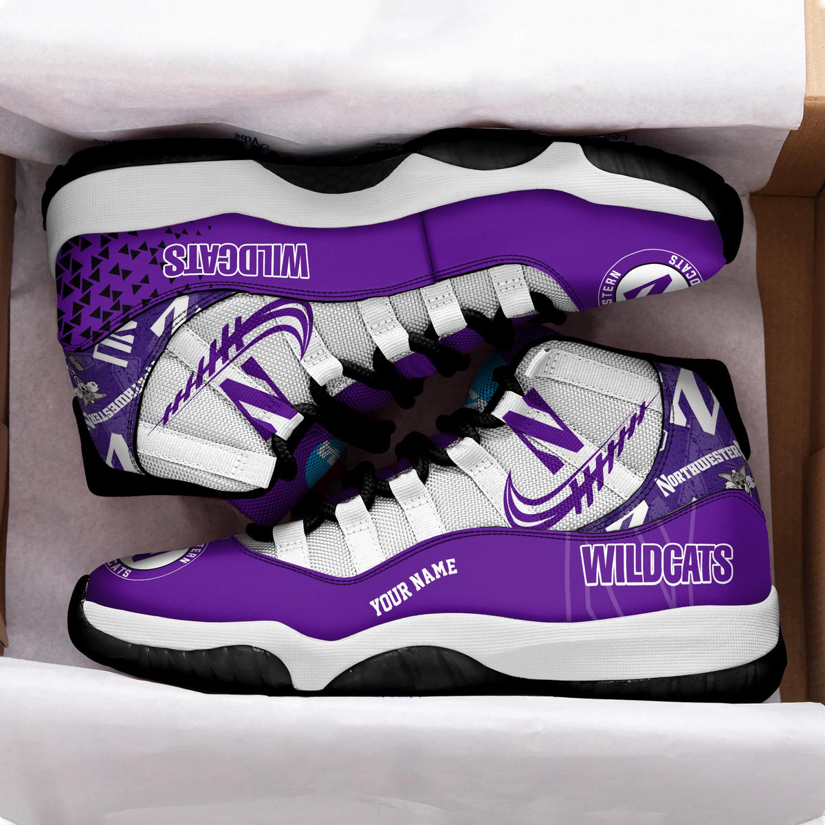 Footwearstorm Northwestern Wildcats AJ11 Sneakers Shoes For Men And Women 2309304
