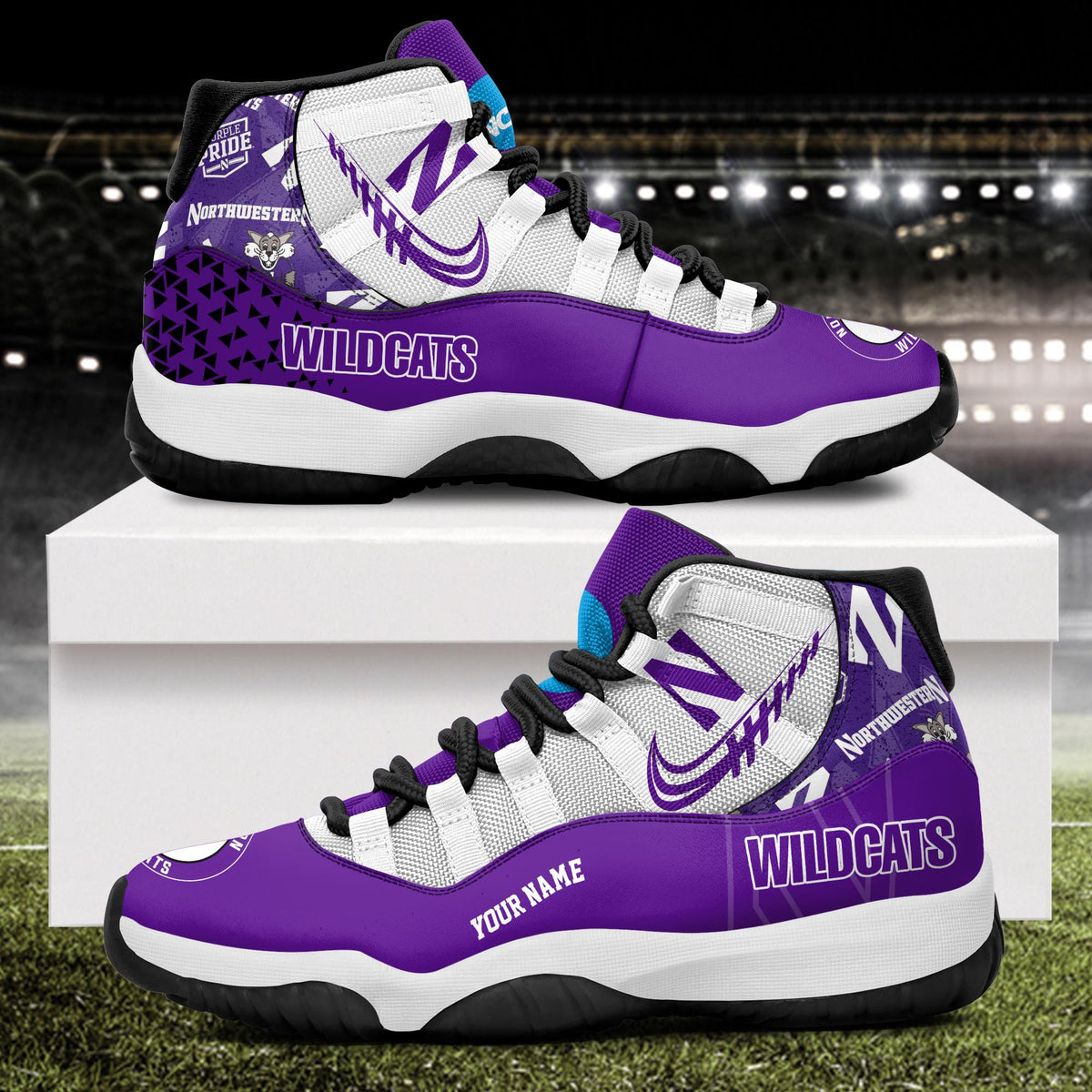 Footwearstorm Northwestern Wildcats AJ11 Sneakers Shoes For Men And Women 2309304