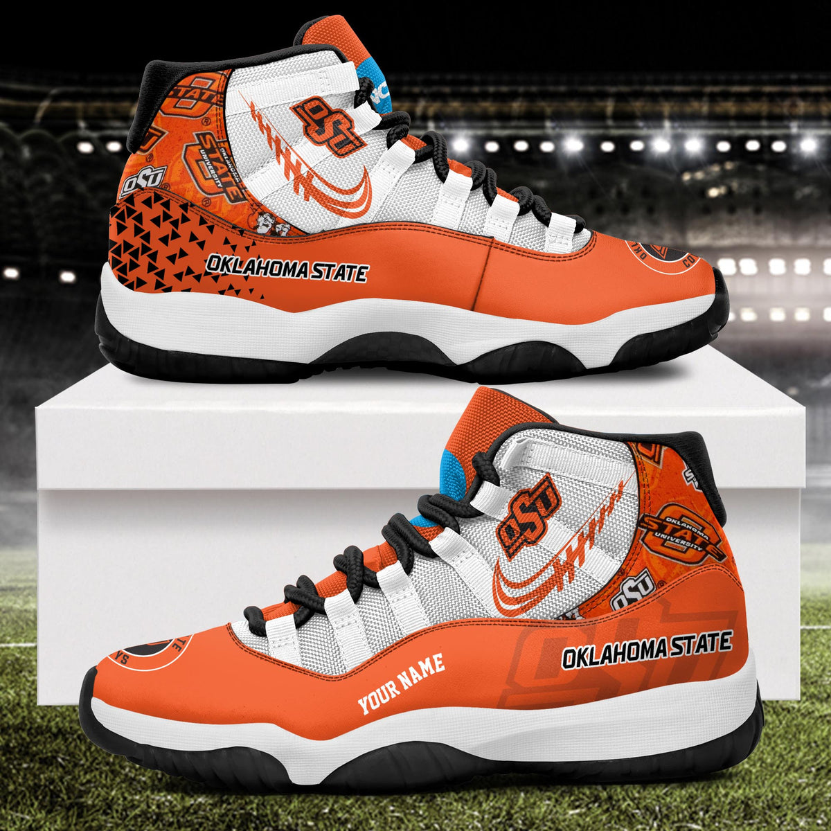 Footwearstorm Oklahoma State Cowboys AJ11 Sneakers Shoes For Men And Women 2309310