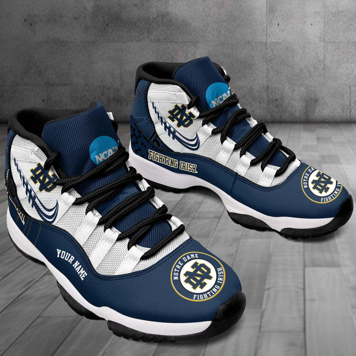 Footwearstorm Notre Dame Fighting Irish AJ11 Sneakers Shoes For Men And Women 2309309