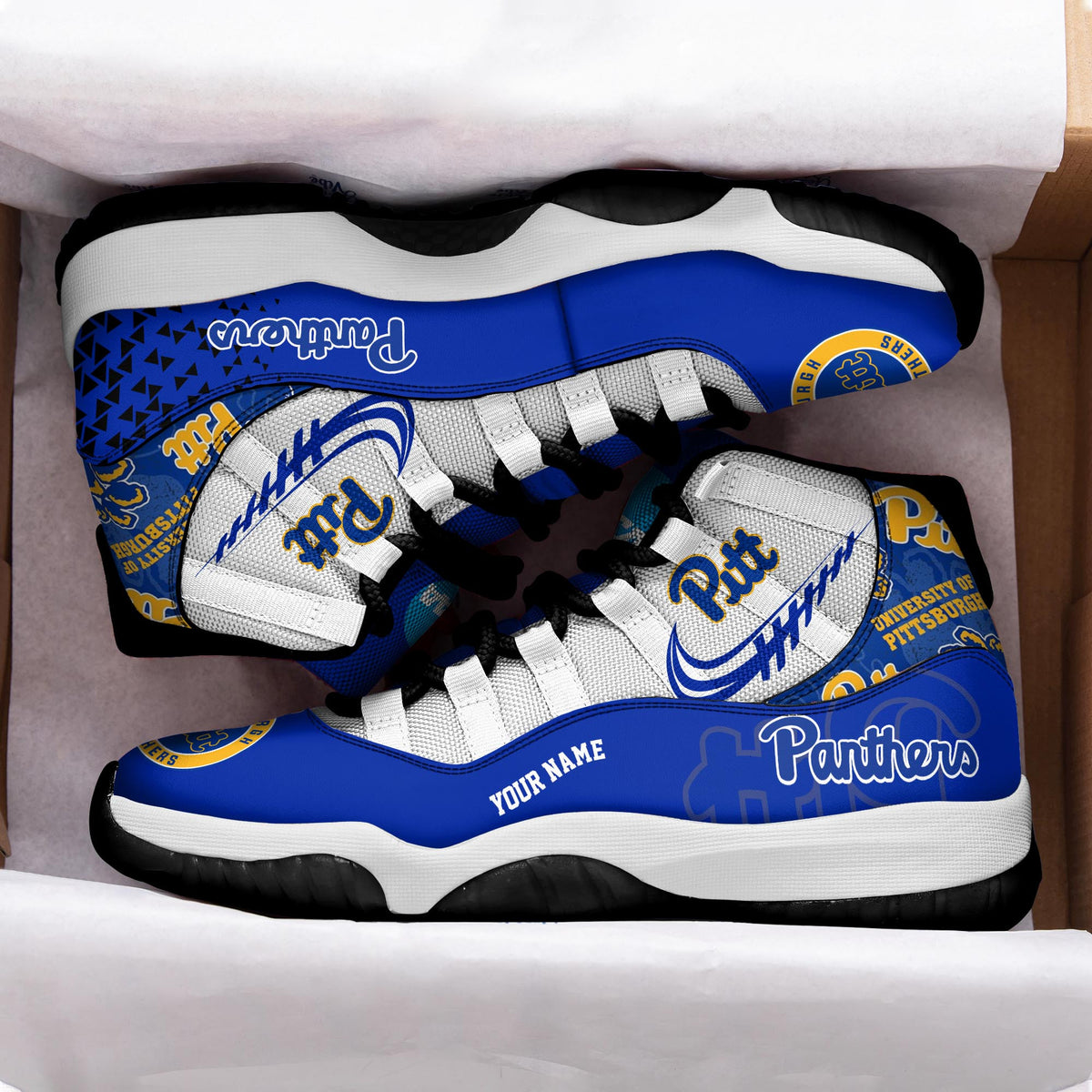 Footwearstorm Pittsburgh Panthers AJ11 Sneakers Shoes For Men And Women 2309305