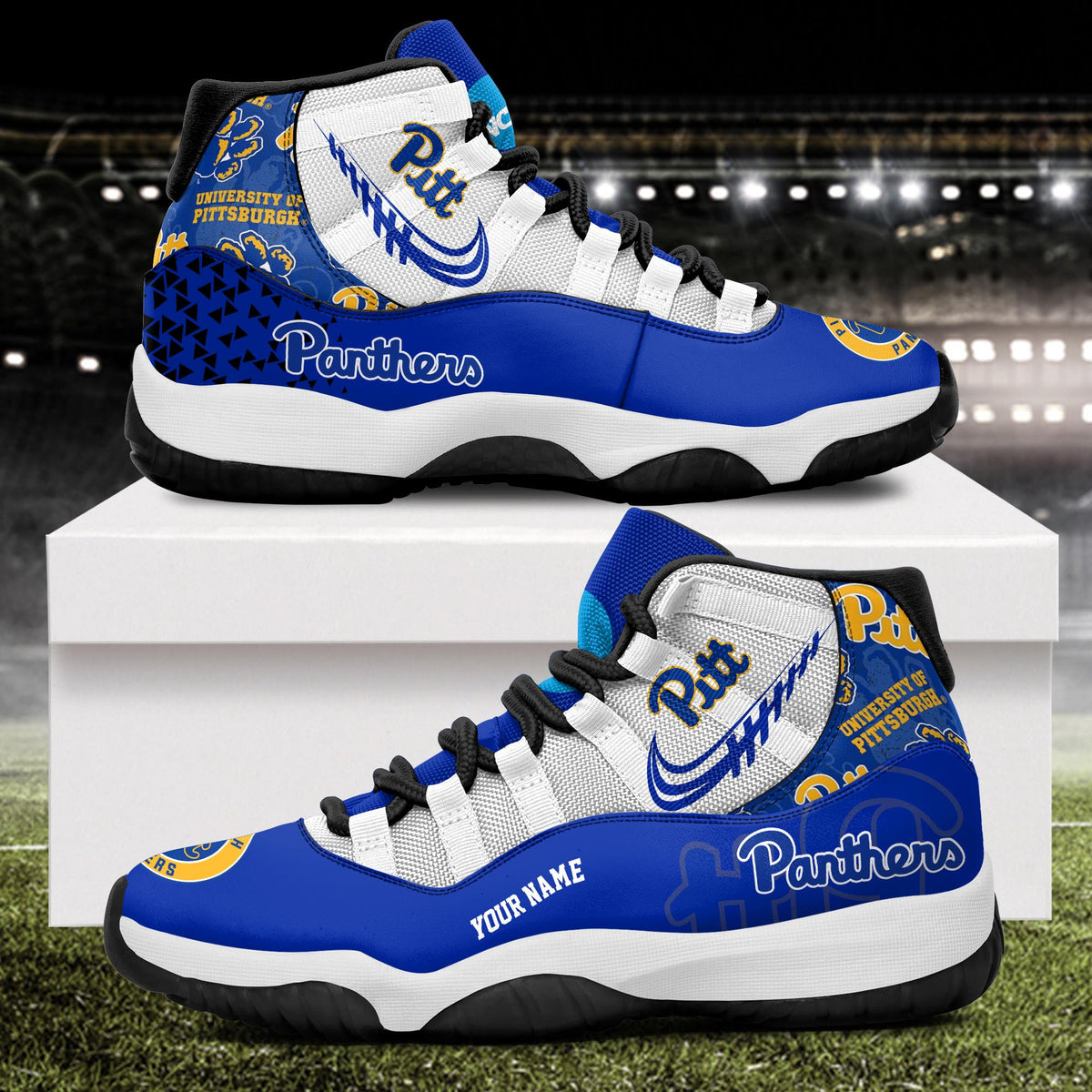 Footwearstorm Pittsburgh Panthers AJ11 Sneakers Shoes For Men And Women 2309305
