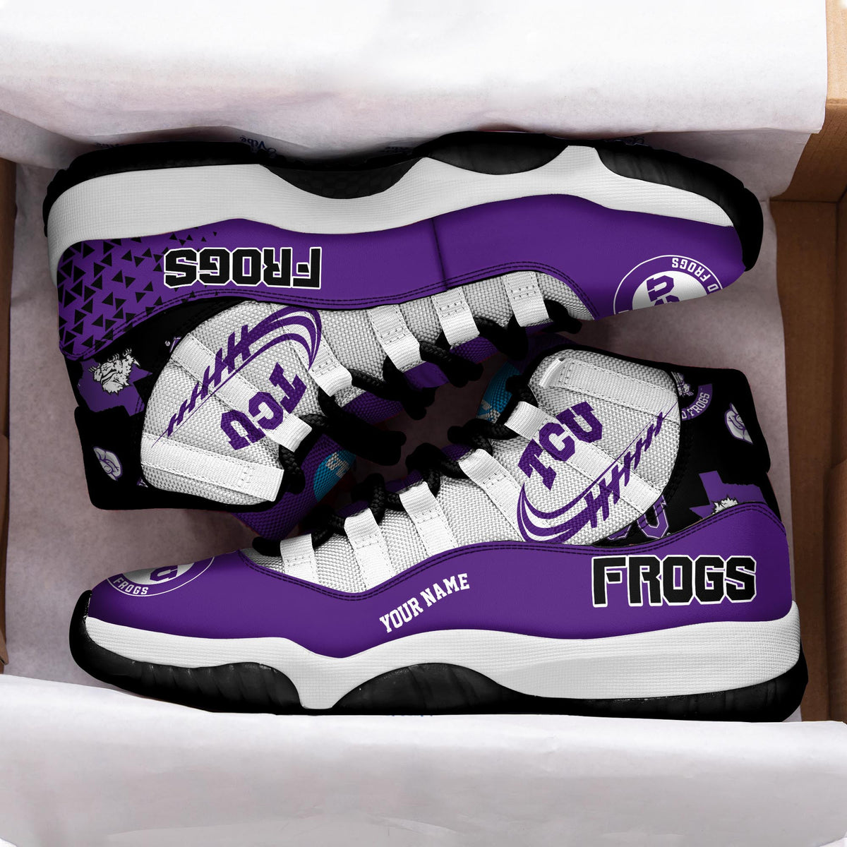 Footwearstorm TCU Horned Frogs AJ11 Sneakers Shoes For Men And Women 2309306