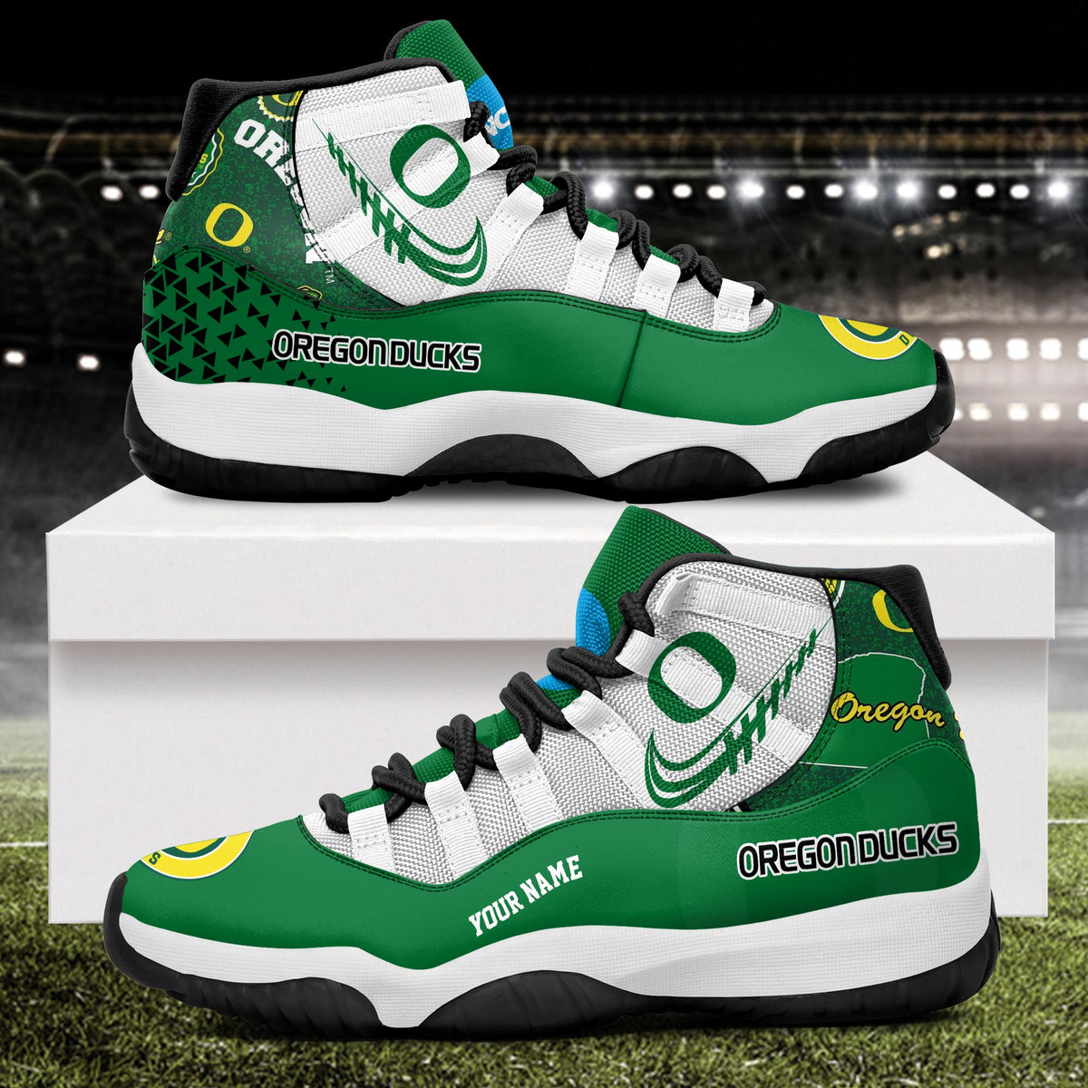 Footwearstorm Oregon Ducks AJ11 Sneakers Shoes For Men And Women 2309303