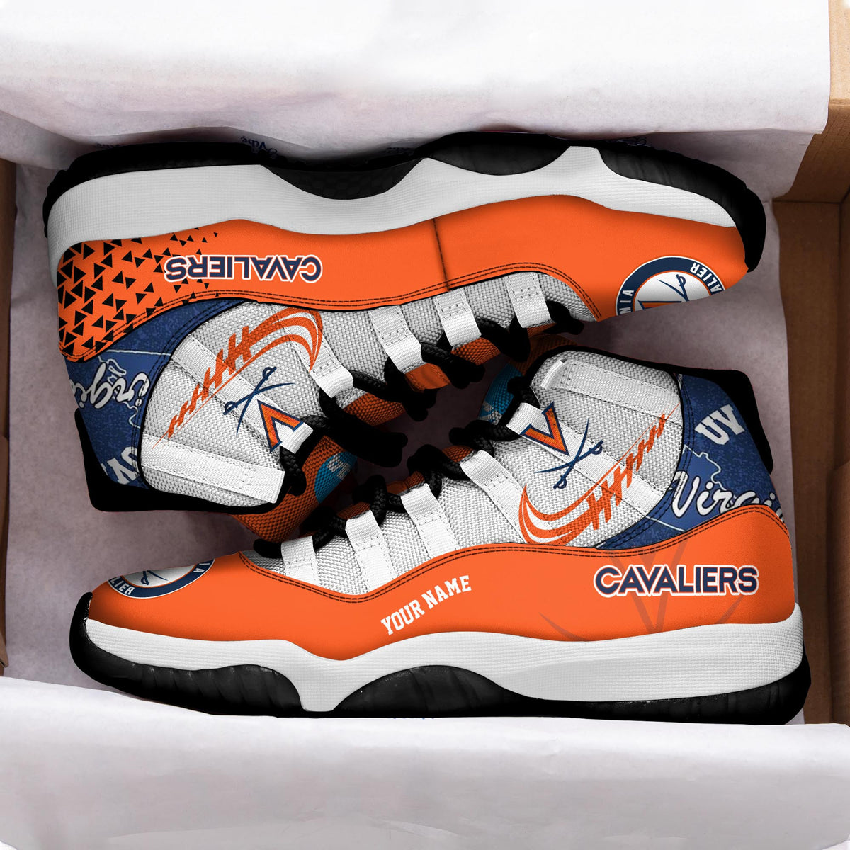 Footwearstorm Virginia Cavaliers AJ11 Sneakers Shoes For Men And Women 2309283