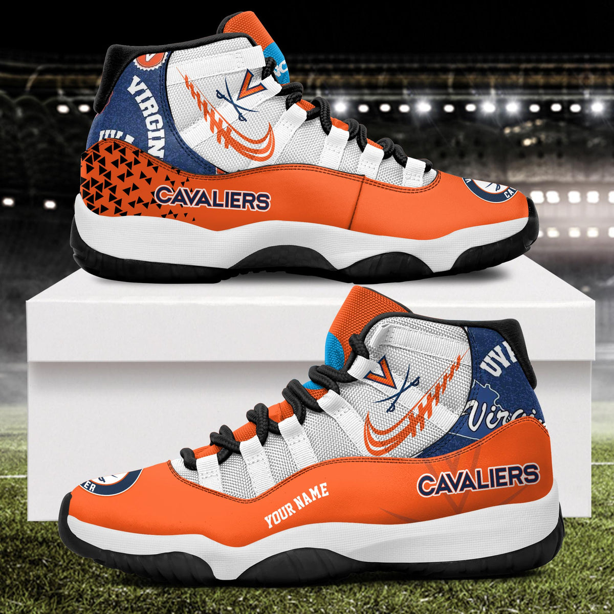 Footwearstorm Virginia Cavaliers AJ11 Sneakers Shoes For Men And Women 2309283