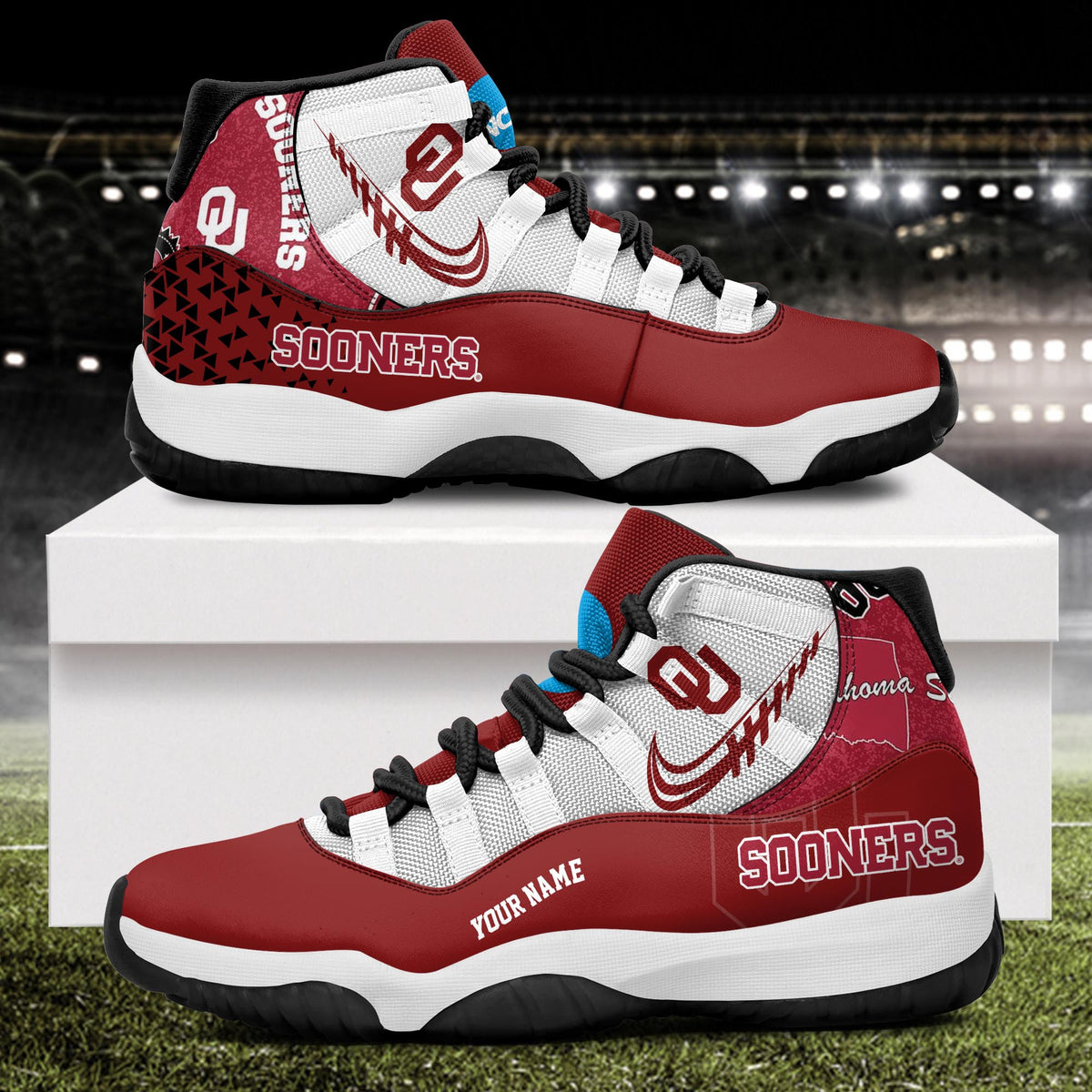 Footwearstorm Oklahoma Sooners AJ11 Sneakers Shoes For Men And Women 2309298